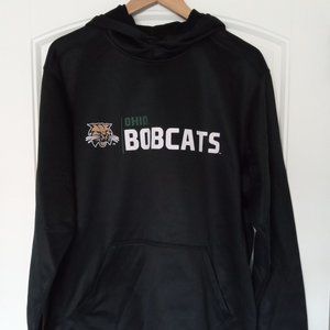 NWT J2 Sport Men's Black Ohio University Bobcats Fleece Hoodie - Size Large
